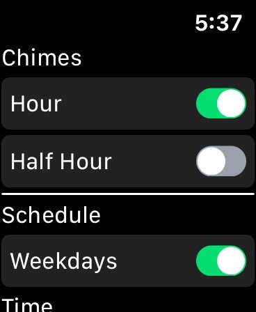Custom Chime settings 1